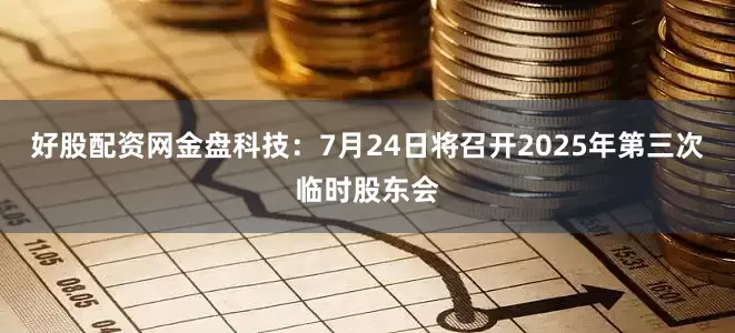 好股配资网金盘科技：7月24日将召开2025年第三次临时股东会